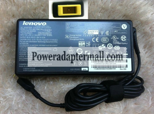 170W Lenovo ThinkPad W540 45N0370 45N0372 Notebook AC Adapter